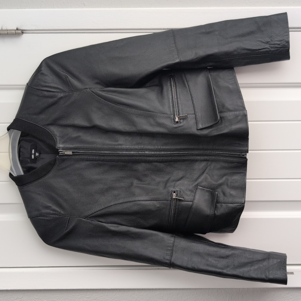 Saint + Sofia Blane Leather Jacket
